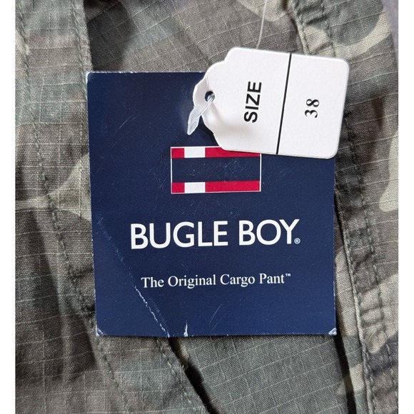 Y2K Bugle Boy Est 1977 Cargo Shorts Size 36 (tag 38) Mens NWT Camo Rip‎ Stop - Picture 3 of 8
